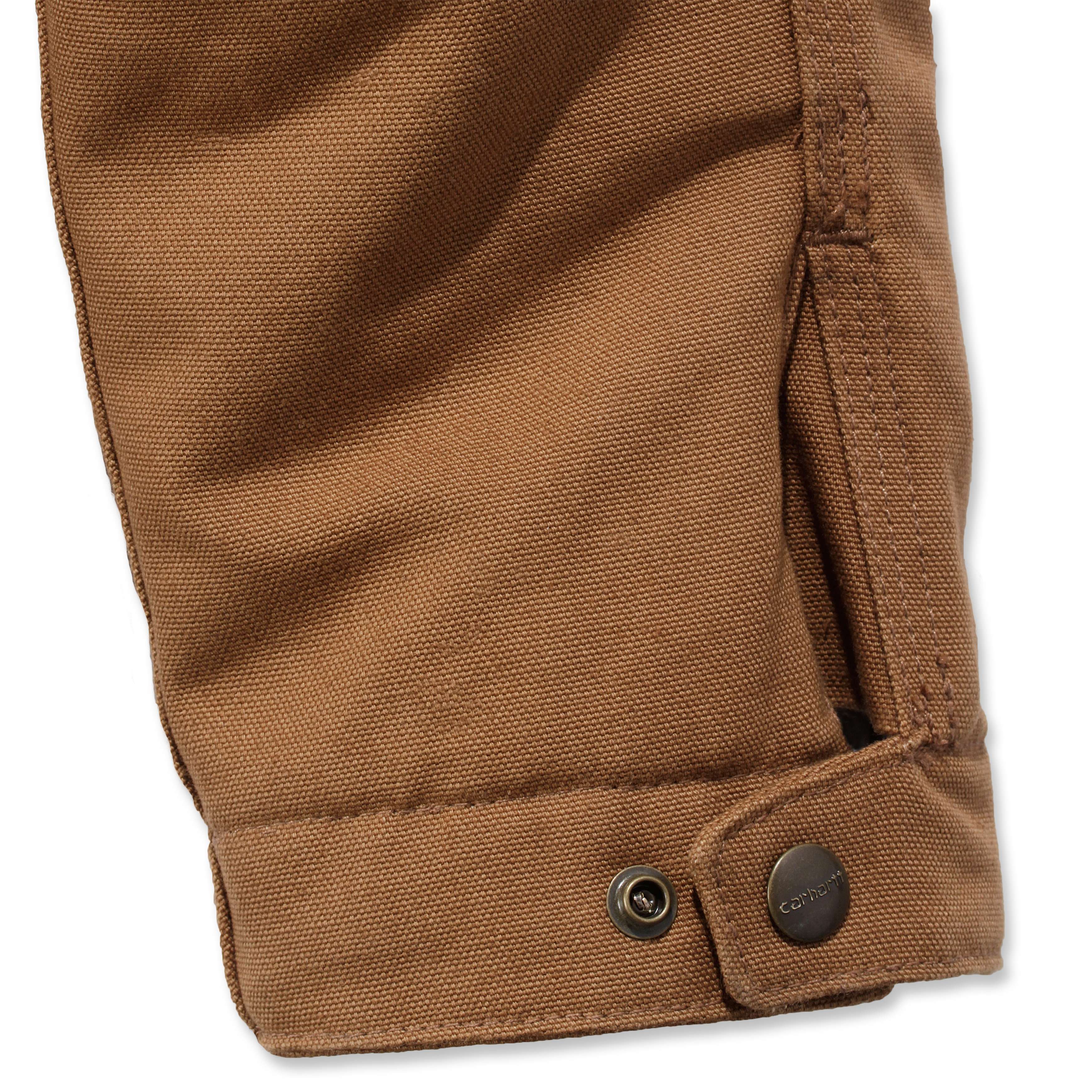 Carhartt 103828 Duck Detroit Jakke produktbillede med firmalogo