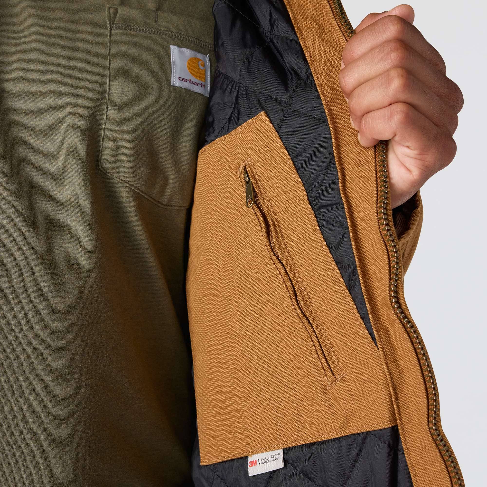 Carhartt 104050 Duck Active Jakke materiale med tryk
