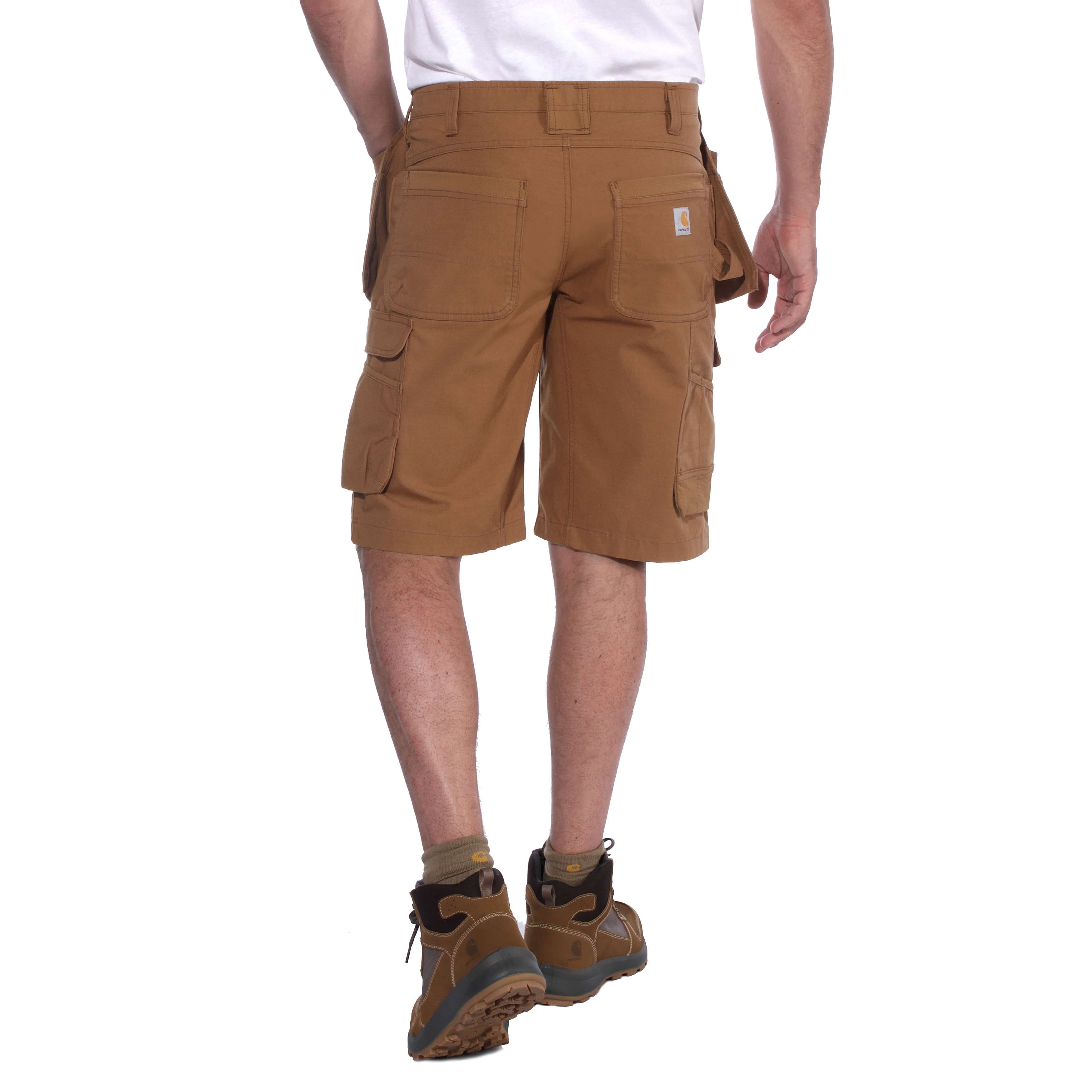 Carhartt 104201 Steel Multipocket Shorts materiale med logo