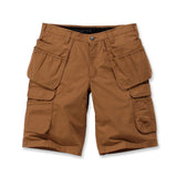 Carhartt 104201 Steel Multipocket Shorts nærbillede med tryk