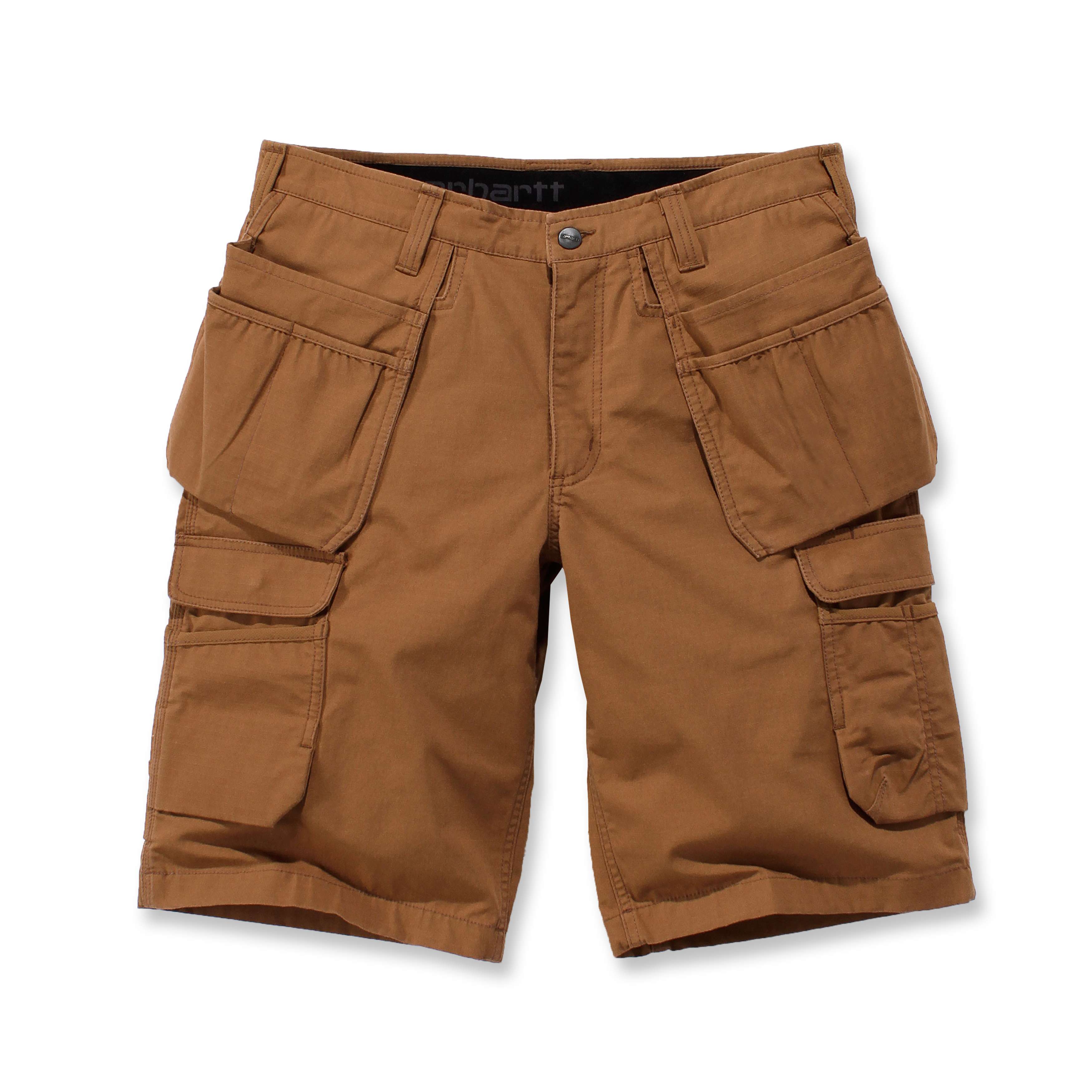 Carhartt 104201 Steel Multipocket Shorts nærbillede med tryk