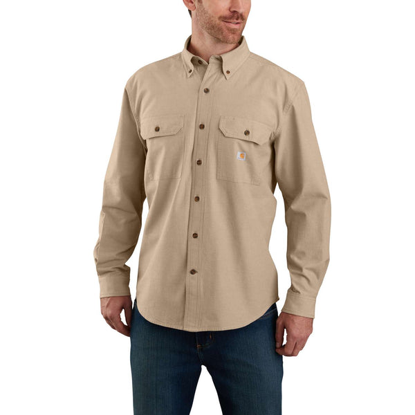 Carhartt 104368 Loose Chambray L/S Shirt med tryk eller logo – arbejdstøj og firmatøj