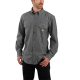 Carhartt 104368 Loose Chambray L/S Shirt produktfoto med tryk