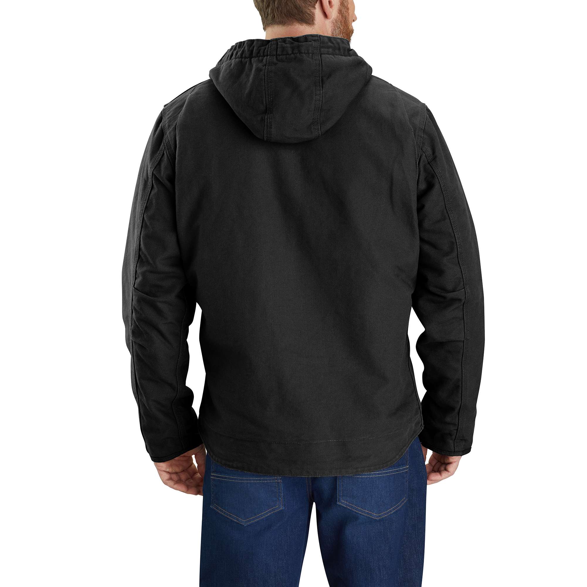 Carhartt 104392 Washed Duck Sherpa Lined Jakke produktbillede med logo