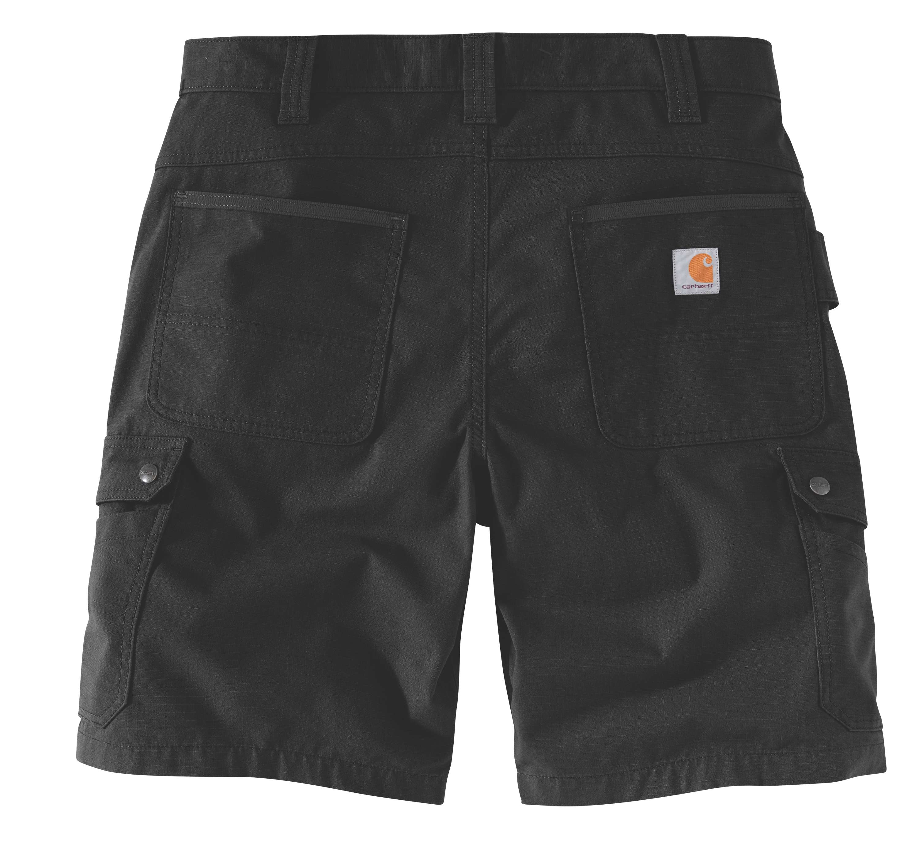 Carhartt 104727 Ripstop Cargo Work Shorts detalje med firmalogo
