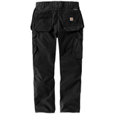 Carhartt 105070 Relaxed Straight Steel Rugged Flex™ Ripstop Double-Front Cargo Buks detalje til broderi
