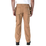 Carhartt 105070 Relaxed Straight Steel Rugged Flex™ Ripstop Double-Front Cargo Buks detalje med firmalogo