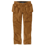 Carhartt 105070 Relaxed Straight Steel Rugged Flex™ Ripstop Double-Front Cargo Buks materiale med logo