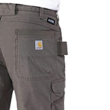 Carhartt 105072 Relaxed Straight Steel Rugged Flex™ Ripstop Double-Front Cargo Buks materiale med logo