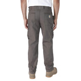 Carhartt 105072 Relaxed Straight Steel Rugged Flex™ Ripstop Double-Front Cargo Buks produktbillede med logo