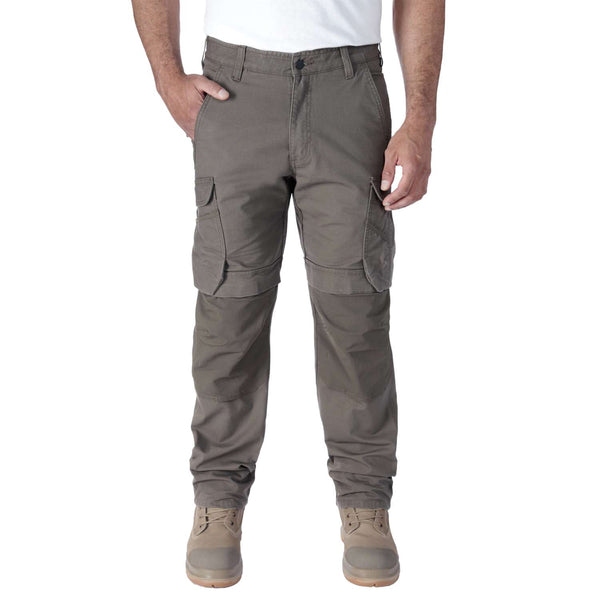 Carhartt 105072 Relaxed Straight Steel Rugged Flex™ Ripstop Double-Front Cargo Buks med tryk eller logo – arbejdstøj og firma