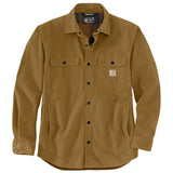 Carhartt 105419 Canvas Fleece-Lined Skjorte Jakke produktfoto med tryk
