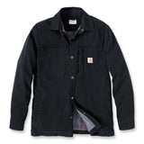 Carhartt 105532 Fleece Lined Snap Frontskjortejakke produktfoto med tryk