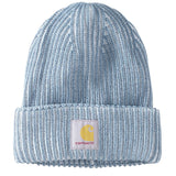Carhartt 105560 Rib Knit Acrylic Hat Dame produktbillede med logo