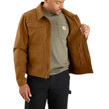 Carhartt 105748 Duck Relaxed Fit Jakke materiale med firmalogo