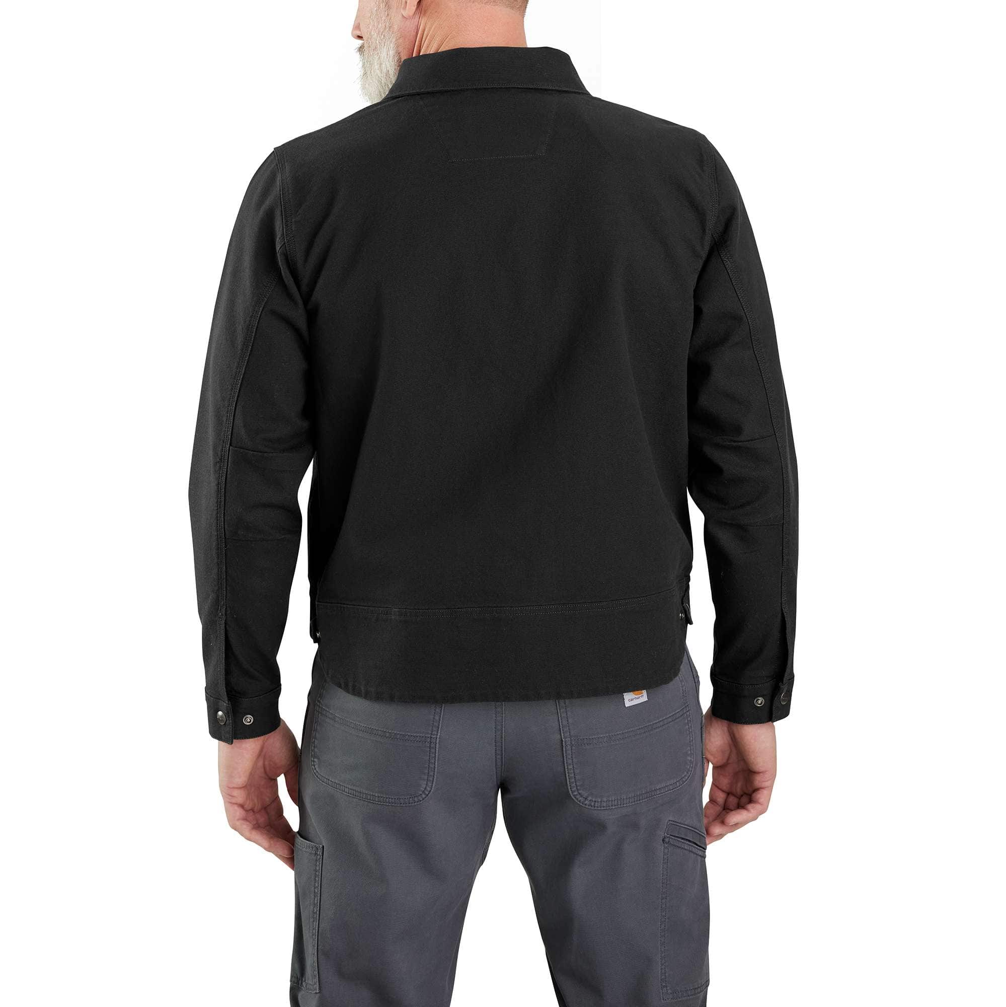 Carhartt 105748 Duck Relaxed Fit Jakke detalje med firmalogo