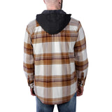 Carhartt 105938 Fleece Lined Plaidskjortejakke produktbillede med logo
