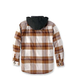 Carhartt 105938 Fleece Lined Plaidskjortejakke detalje til broderi