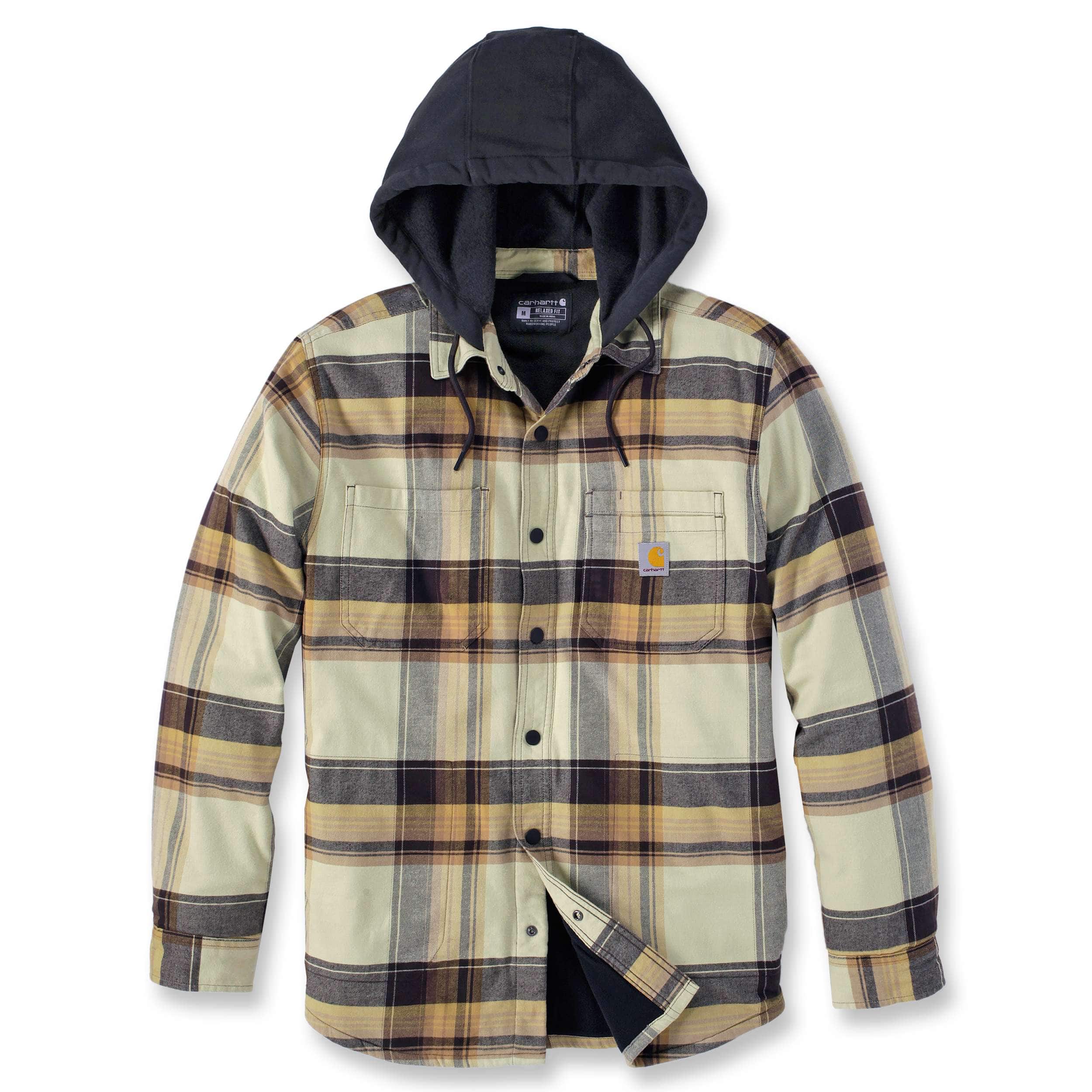 Carhartt 105938 Fleece Lined Plaidskjortejakke produktfoto til broderi