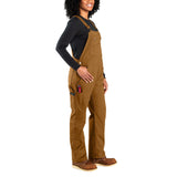 Carhartt 106001 Ashland Relaxed Fit Bib Overal - Women Dame nærbillede med logo