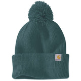 Carhartt 106003 Knit Pom-Pom Cuffed Beanie Dame med tryk eller logo – arbejdstøj og firmatøj