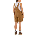 Carhartt 106197 (Women) Relaxed Fit Canvas Shortall Dame produktbillede med logo