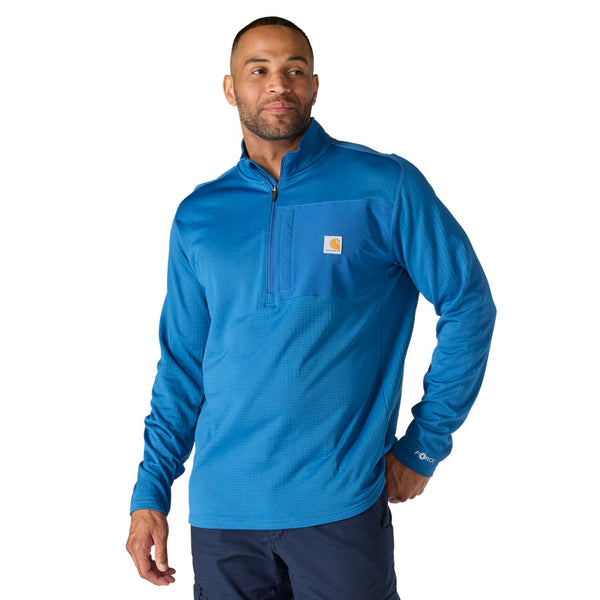 Carhartt 106423 Mock Neck Half-Zip Sweatshirt T-Shirt med tryk eller logo – arbejdstøj og firmatøj