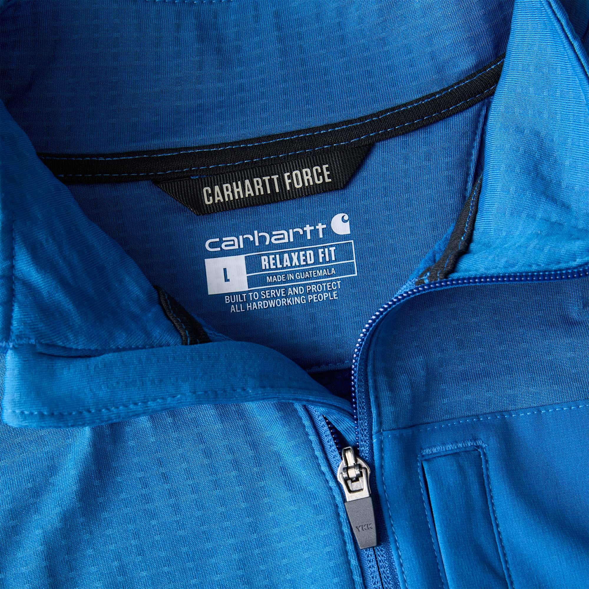 Carhartt 106423 Mock Neck Half-Zip Sweatshirt T-Shirt produktbillede med tryk