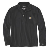 Carhartt 106423 Mock Neck Half-Zip Sweatshirt T-Shirt nærbillede med tryk