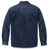 Carhartt 106429 Denim L/S Snap Front Skjorte detalje til broderi