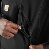 Carhartt 106438 Relaxed Fit Softshell Jakke detalje til broderi