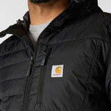 Carhartt 106543 Lightweight Insulated Hooded Jakke materiale med firmalogo