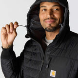 Carhartt 106543 Lightweight Insulated Hooded Jakke detalje til broderi