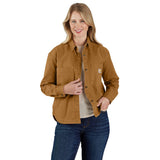 Carhartt 106621 (Women) Heavyweight Duck Overshirt Dame detalje til broderi
