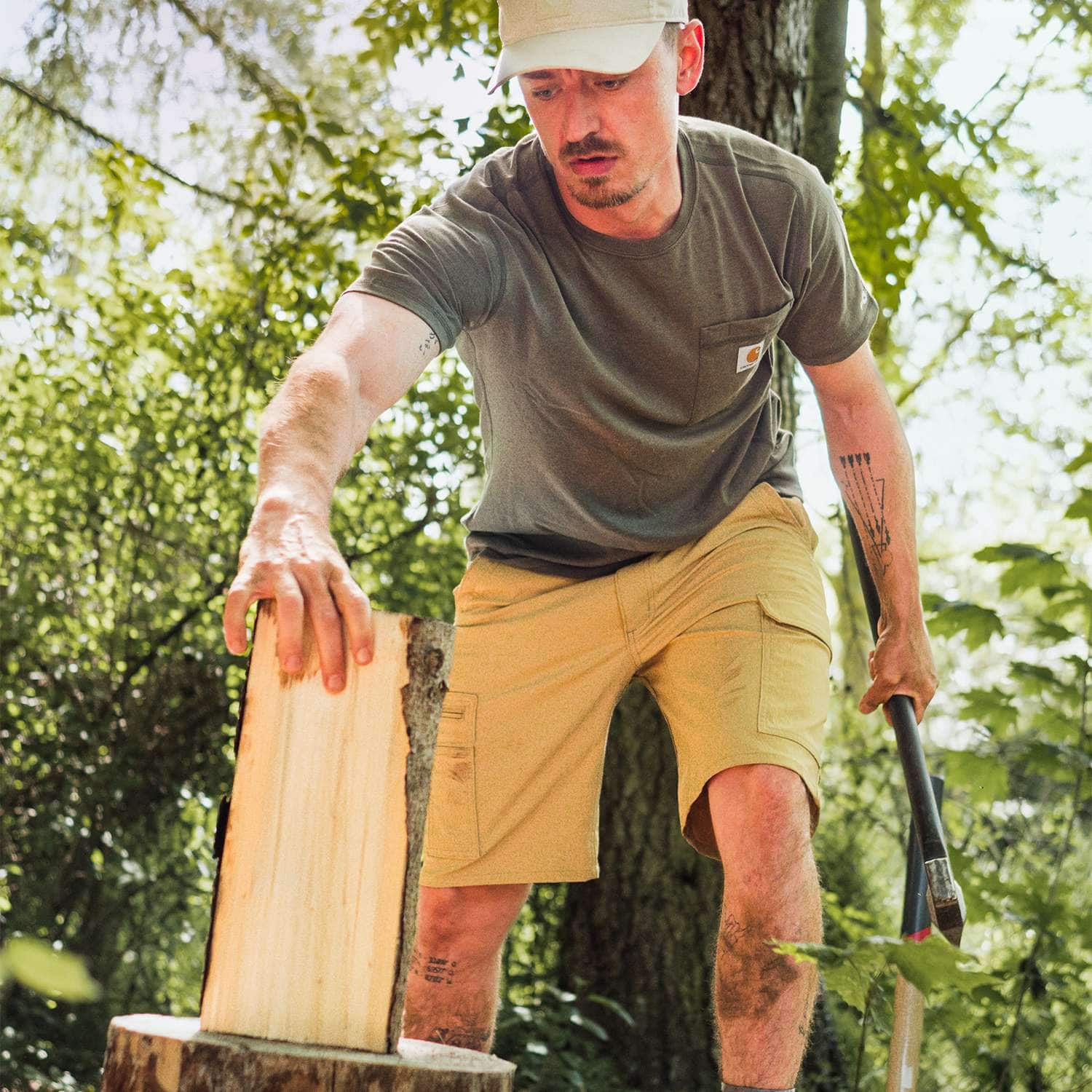 Carhartt 106652 Force™ Relaxed T-Shirt produktbillede med firmalogo