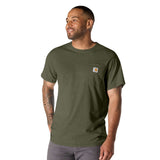 Carhartt 106652 Force™ Relaxed T-Shirt detalje med firmalogo