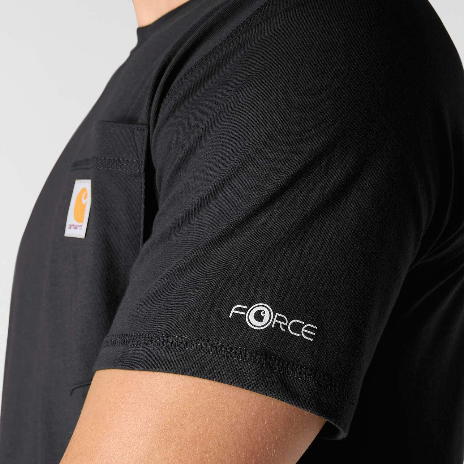 Carhartt 106652 Force™ Relaxed T-Shirt detalje med tryk