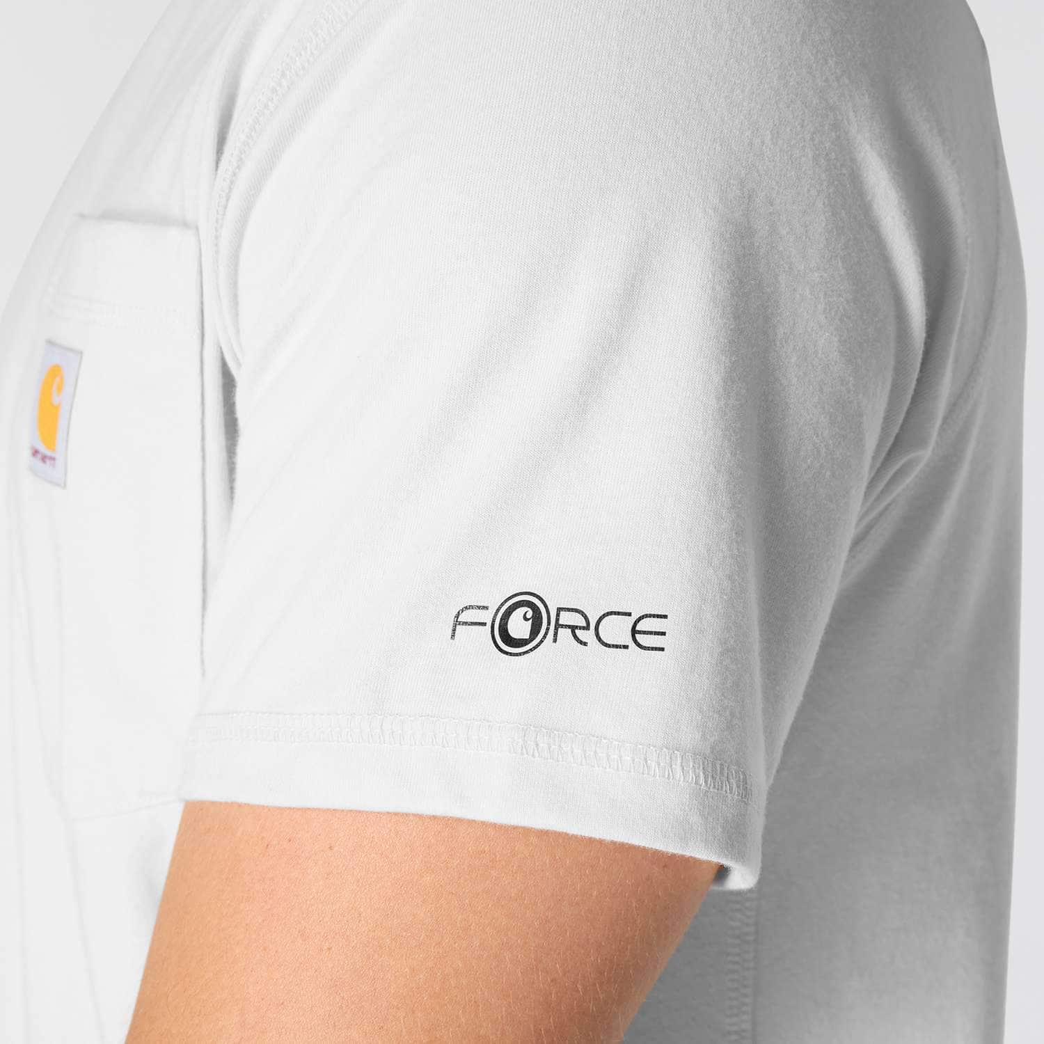 Carhartt 106652 Force™ Relaxed T-Shirt nærbillede med tryk