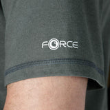 Carhartt 106653 Force S/S Logo Graphic Tshirt detalje til broderi