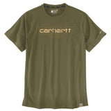 Carhartt 106653 Force S/S Logo Graphic Tshirt nærbillede med logo