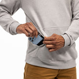 Carhartt 106655 Logo Graphic Sweatshirt detalje til broderi