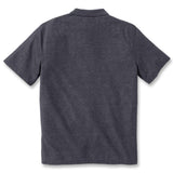 Carhartt 106685 Midweight S/S Pocket Polo nærbillede med logo