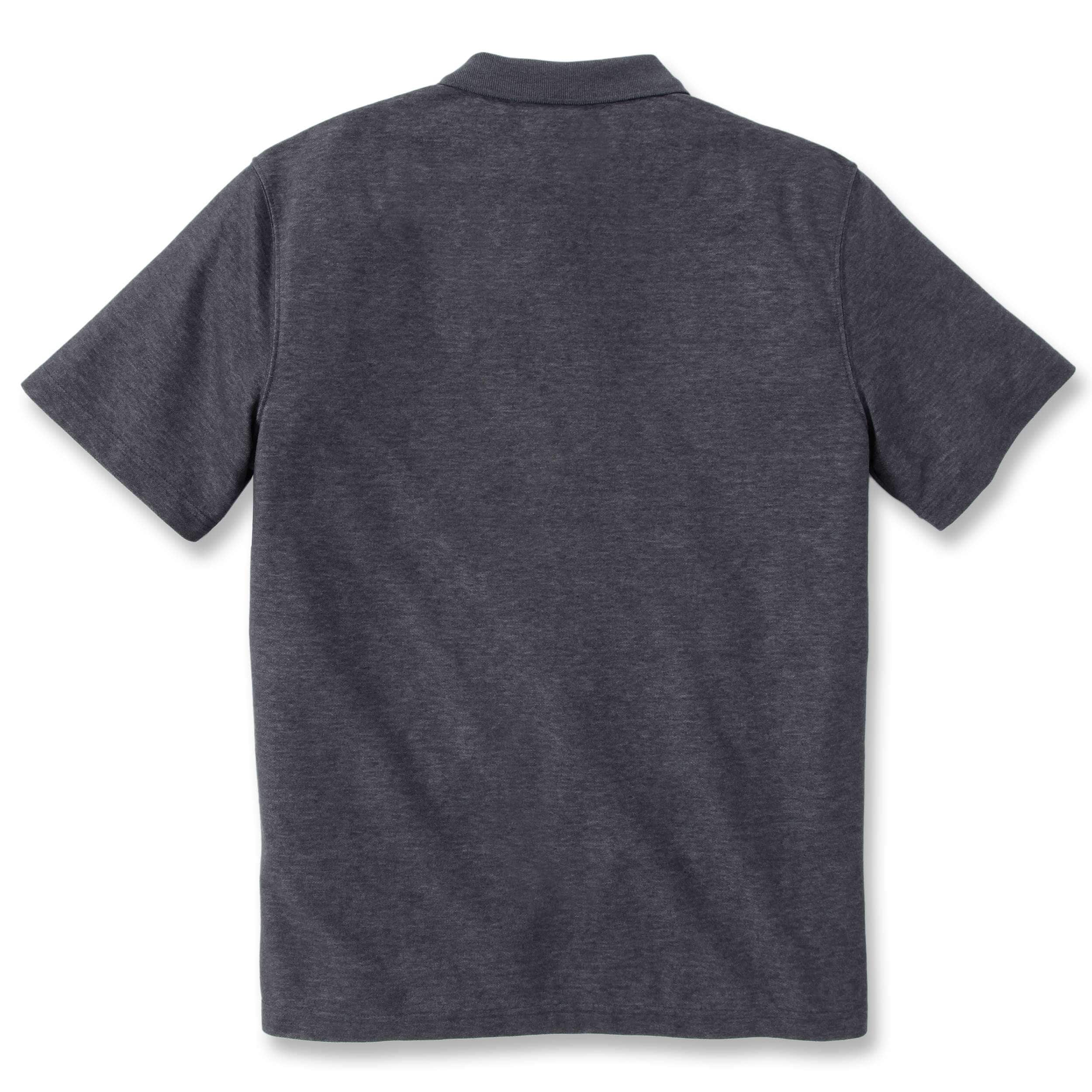 Carhartt 106685 Midweight S/S Pocket Polo nærbillede med logo