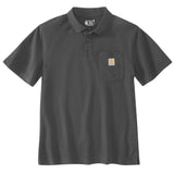 Carhartt 106685 Midweight S/S Pocket Polo materiale med firmalogo