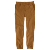 Carhartt 106889 Relaxed Fit Canvas Jogger Buks nærbillede med logo
