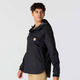 Carhartt 106904 Hooded Packable Jakke Dame detalje til broderi
