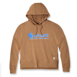 Carhartt 106918 (Women) Fiber Series Graphic Hooded Sweatshirt Dame produktfoto med tryk
