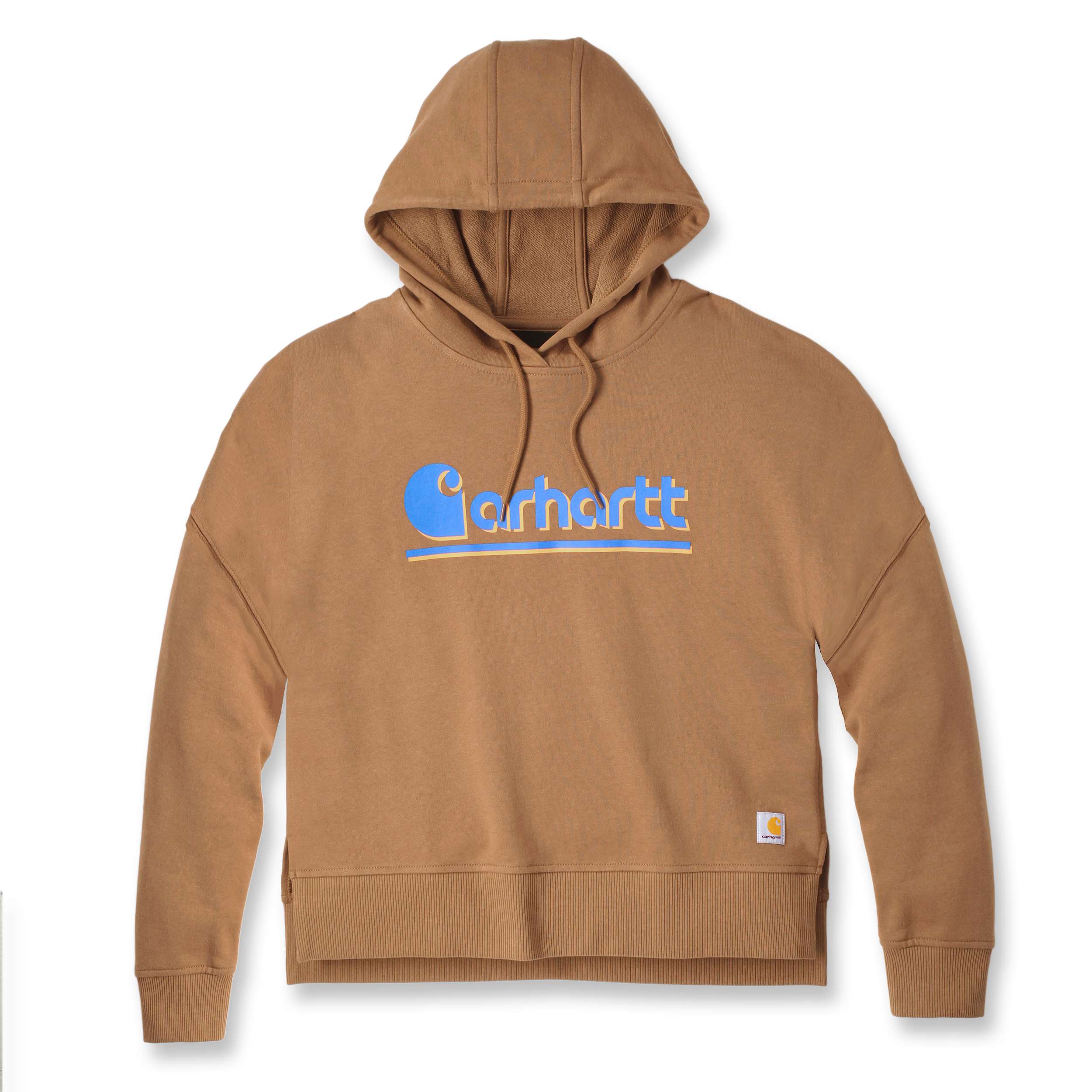 Carhartt 106918 (Women) Fiber Series Graphic Hooded Sweatshirt Dame produktfoto med tryk