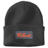 Carhartt 107007 Knit Cuffed Script Patch Beanie produktbillede med logo