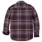 Carhartt 107010 Flannel Long-Sleeve Plaid Shirt detalje til broderi